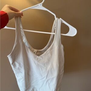 Lululemon nude/cream colored align top size 6
